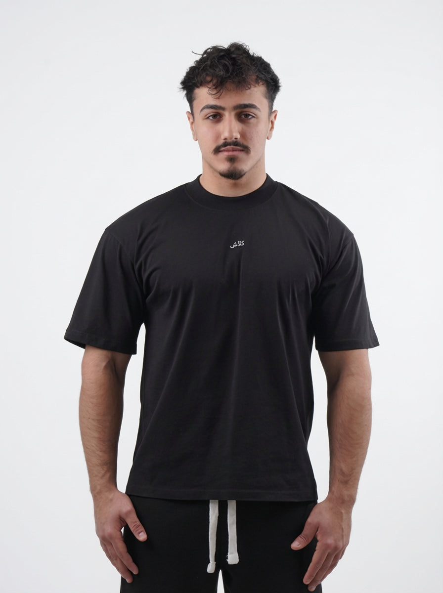 OVER SIZE T SHIRT -BLACK